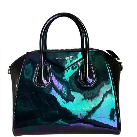 RARE Givenchy Antigona Oil Slick Iridescent satchel crossbody bag RETAIL 5,000 - Picture 4 of 13